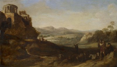 Shepherds in the Campagna, 1620-67 by Cornelis van Poelenburgh or Poelenburch